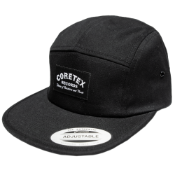 Coretex - Oldschool Logo 5-Panel Cap black-white