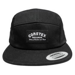 Coretex - Oldschool Logo 5-Panel Cap black-white