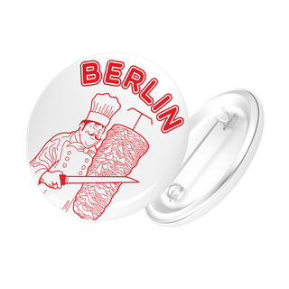 Berlin - City Of Unknown Pleasures Button white/red