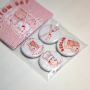 Berlin - City Of Unknown Pleasures Button Set white/red