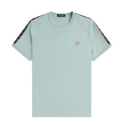 Fred Perry - Contrast Tape Ringer T-Shirt M4613 silver...