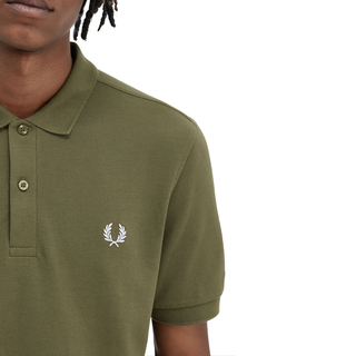 Fred Perry - Plain Polo Shirt M6000 uniform green/light ice V41