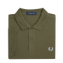 Fred Perry - Plain Polo Shirt M6000 uniform green/light ice V41