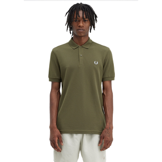 Fred Perry - Plain Polo Shirt M6000 uniform green/light ice V41 M