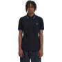 Fred Perry - Twin Tipped Polo Shirt M3600 black/light smoke/runaway bay ocean V18