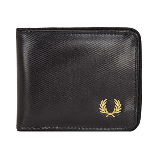 Fred Perry - Coated Polyester Billfold Wallet L7305 black/gold 744