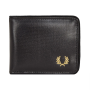 Fred Perry - Coated Polyester Billfold Wallet L7305 black/gold 744