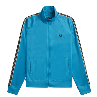 Fred Perry - Contrast Taped Track Jacket J5557 runaway bay ocean/black V68 M