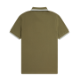 Fred Perry - Twin Tipped Polo Shirt M3600 uniform green/snow white/light ice V25