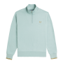 Fred Perry - Half Zip Sweatshirt M3574 silver blue/dark caramel V22