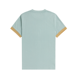 Fred Perry - Striped Cuff T-Shirt M7707 silver blue 959