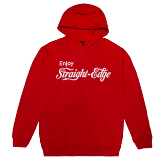 Straight Edge - Enjoy Hoodie red-white XXL