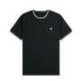 Fred Perry - Twin Tipped T-Shirt M1588 night green/snow white T50