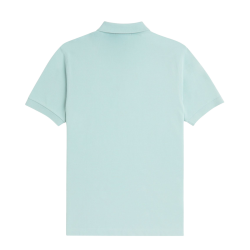 Fred Perry - Plain Polo Shirt M6000 silver blue/dark caramel  V22