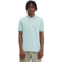 Fred Perry - Plain Polo Shirt M6000 silver blue/dark caramel  V22