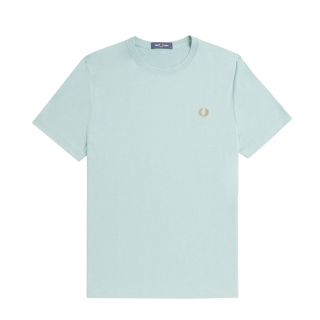 Fred Perry - Crew Neck T-Shirt M1600 silver blue/dark caramel V22