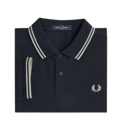 Fred Perry - Twin Tipped Polo Shirt M3600 navy/silver...