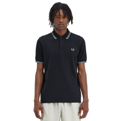 Fred Perry - Twin Tipped Polo Shirt M3600 navy/silver blue/warm grey V24