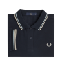 Fred Perry - Twin Tipped Polo Shirt M3600 navy/silver blue/warm grey V24