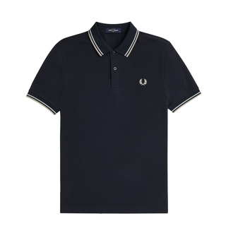 Fred Perry - Twin Tipped Polo Shirt M3600 navy/silver blue/warm grey V24 M