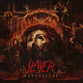 Slayer - Repentless transparent orange yellow black splatter LP