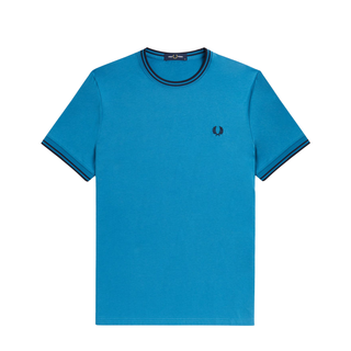 Fred Perry - Twin Tipped T-Shirt M1588 runaway bay ocean/navy V35