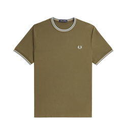 Fred Perry - Twin Tipped T-Shirt M1588 uniform green/snow...