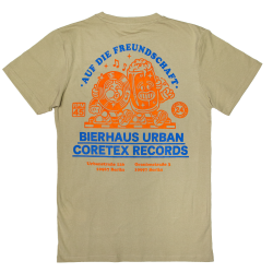 Coretex x Bierhaus Urban - Auf Die Freundschaft T-Shirt sand