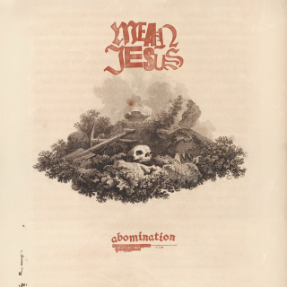 Mean Jesus - Abomination one-sided half cream half maroon 12"