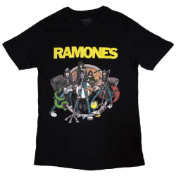 Ramones - Cartoon Band T-Shirt black