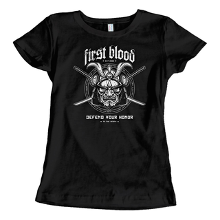 First Blood - Samurai Form Fit Tee black