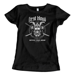 First Blood - Samurai Form Fit Tee black