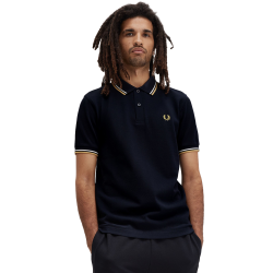 Fred Perry - Twin Tipped Polo Shirt M3600 navy/ecru/honeycomb W53