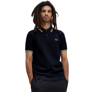 Fred Perry - Twin Tipped Polo Shirt M3600 navy/ecru/honeycomb W53 XXL