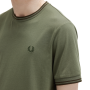 Fred Perry - Twin Tipped T-Shirt M1588 laurel wreath green/night green W49