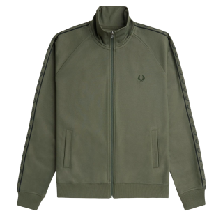 Fred perry j406319 windbreaker jacket green best sale