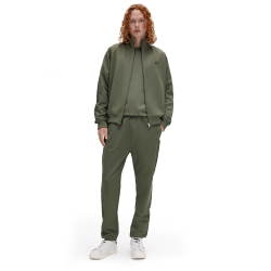 Fred Perry Contrast Taped Track Jacket J5557 laurel wreath green night green W49 129 99