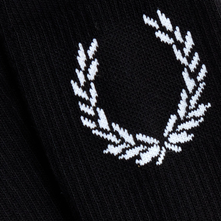 Fred Perry - Laurel Wreath Jacquard Socks C8132 black/snow white L74