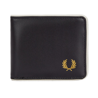Fred Perry - Coated Polyester Billfold Wallet L7305 black/ecru D57
