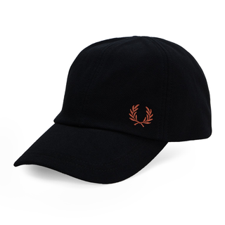 Fred Perry - Pique Classic Cap HW6726 black/whiskybrown S76