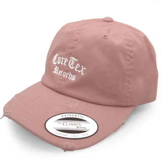 Coretex - Oldschool Destroyed Dad Cap pink/white