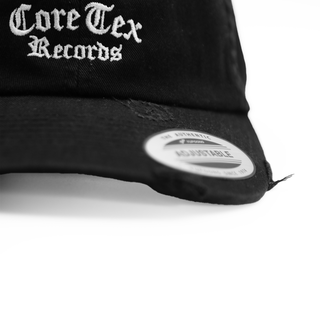 Coretex - Oldschool Destroyed Dad Cap black/white