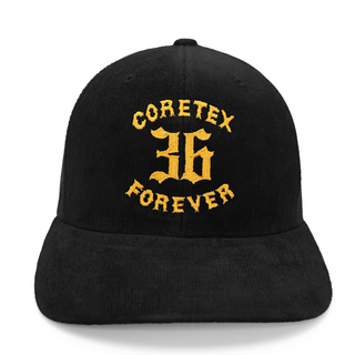 Coretex - Forever Logo Corduroy Trucker Cap black/yellow