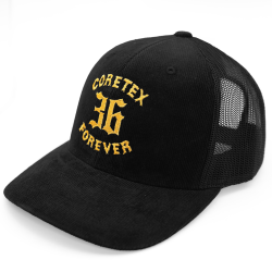 Coretex - Forever Logo Corduroy Trucker Cap black/yellow