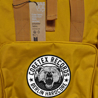 Coretex - Bear Recycelter Rolltop-Rucksack mustard/reflector
