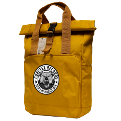 Coretex - Bear Recycelter Rolltop-Rucksack mustard/reflector