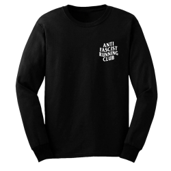 Anti Fascist Running Club - Logo Longsleeve black