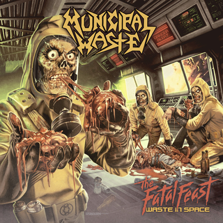 Municipal Waste - The Fatal Feast PRE-ORDER ltd magenta with purple and white splatter LP