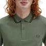 Fred Perry - Twin Tipped Polo Shirt M3600 laurel wreath green/night green/night green W49