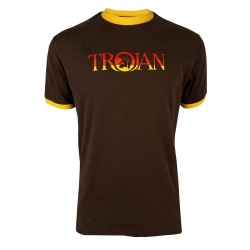 Trojan - Logo Ringer Tee TC/1014 chocolate